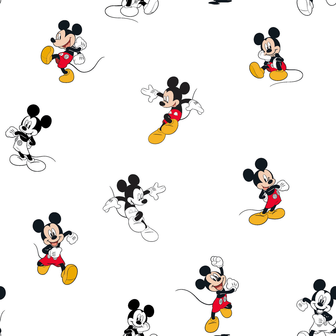 Disney Cotton Mickey Traditional White Springs Creative Cotton Fabric SC-80480-A62078 | US Fabric Shop