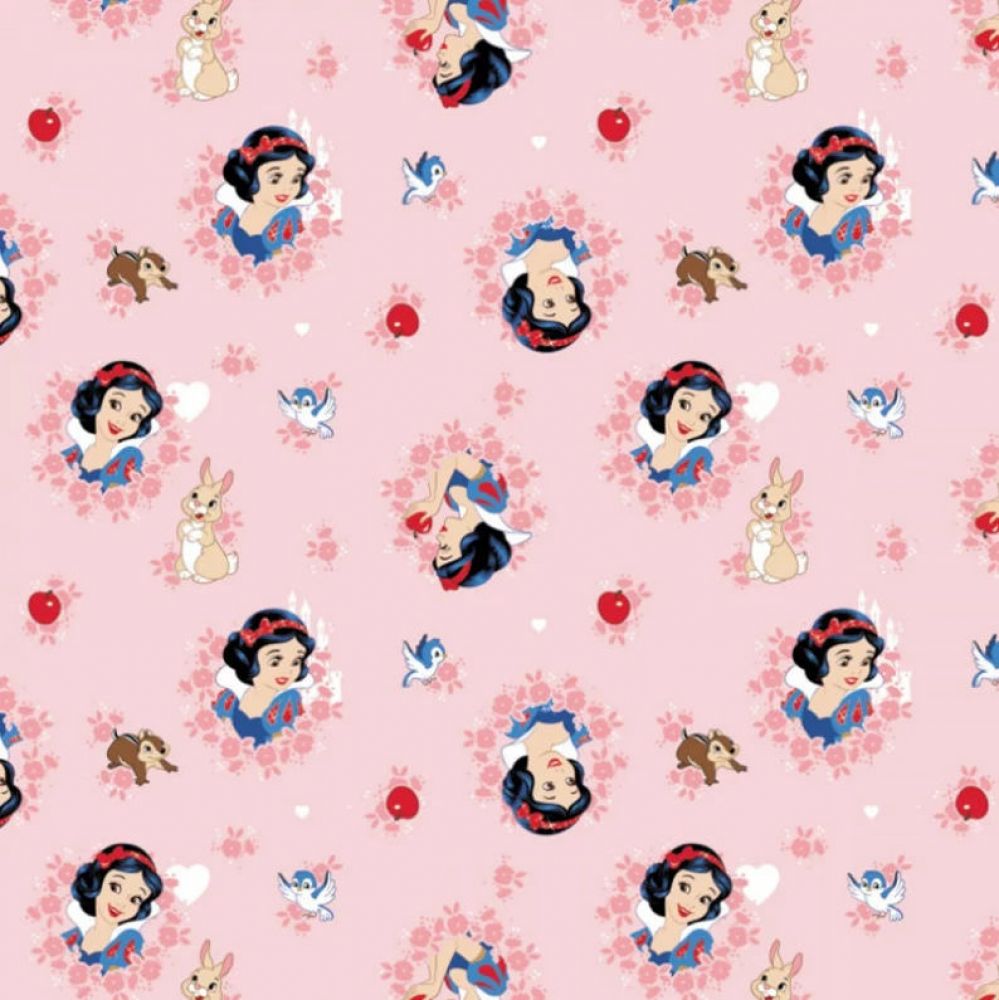 Disney Forever Princess Snow White Pink Camelot Cotton Fabric