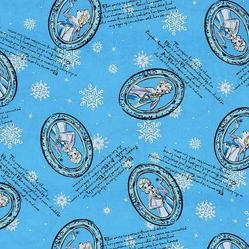 Disney Frozen Elsa Framed Blue Springs Creative Cotton Fabric