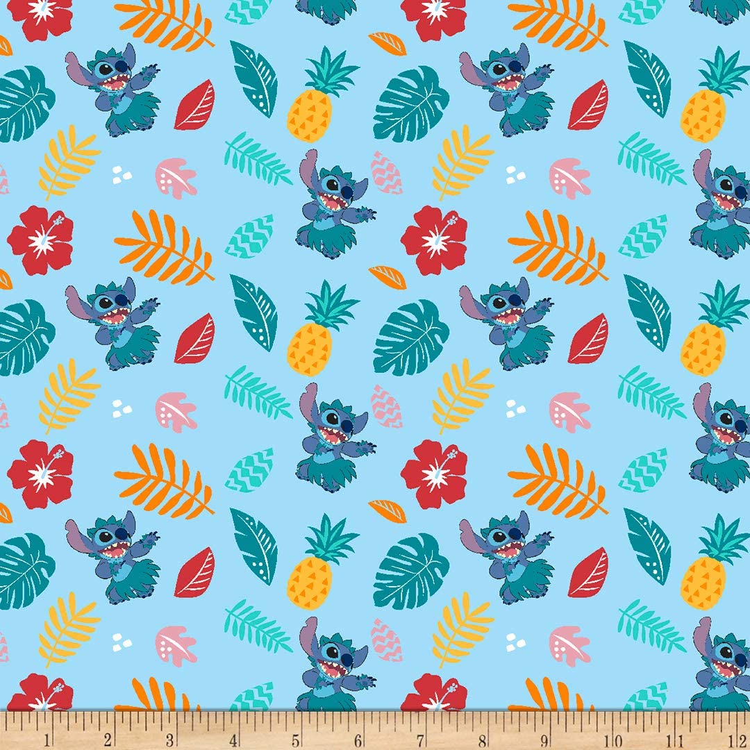Disney Lilo and Stitch Lula Blue Springs Creative Cotton Fabric