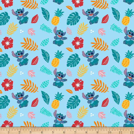 Disney Lilo and Stitch Lula Blue Springs Creative Cotton Fabric