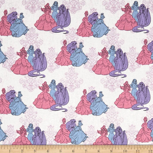 Disney Princess Friends Springs Creative Cotton Fabric