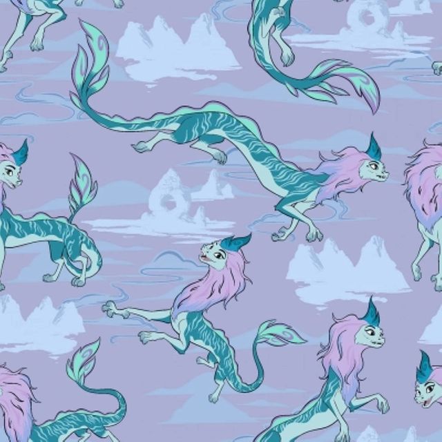 Disney Raya & The Last Dragon Sisu Sky Springs Creative Cotton Fabric