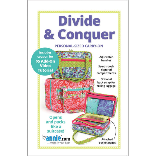 Divide And Conquer Personal Sized Carry-On Pattern Annie Unrein By Annie's BYA-PBA276