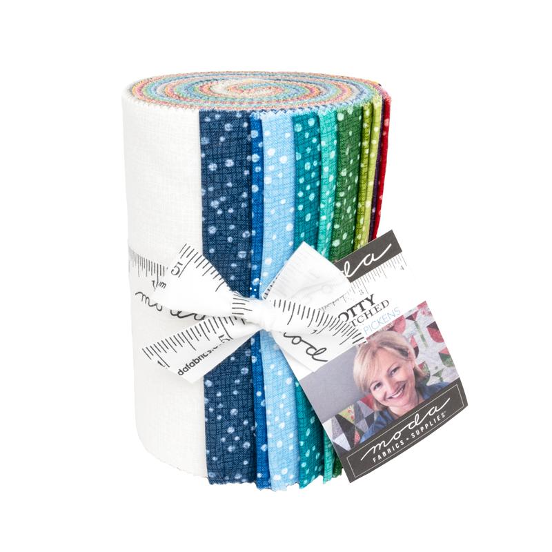 Dotty Thatched 5" Dessert Roll by Robin Pickens Moda Cotton Fabric MD-48715DR