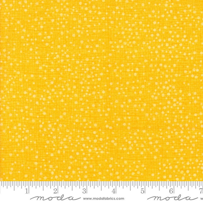 Dotty Thatched Dots Texture Sunshine Yellow Robin Pickens Moda Cotton Fabric MD-48715-227