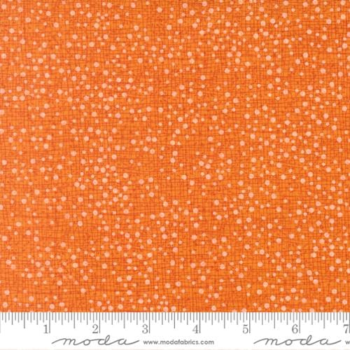 Dotty Thatched Cloudy Citrus Orange Robin Pickens Cotton Fabric MD-48715-123 | US Fabric Shop
