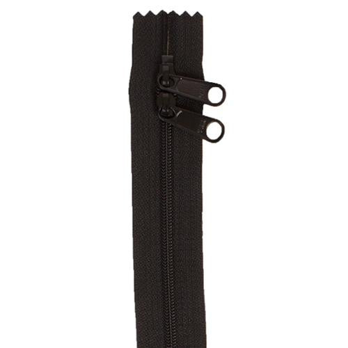 Double Slide Zipper Black By Annie's 30 inches BYA-ZIP30-105