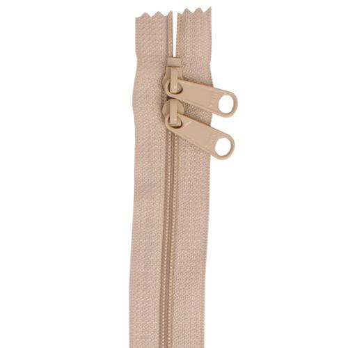 Double Slide Zipper Natural Cream By Annie's 30 inches BYA-ZIP30-130
