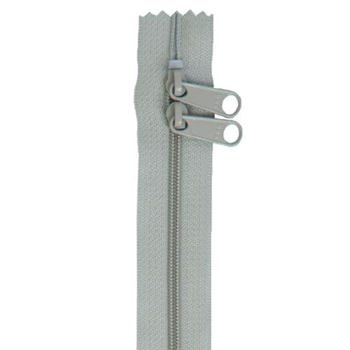 Double Slide Zipper Pewter Gray By Annie's 30 inches BYA-ZIP30-110