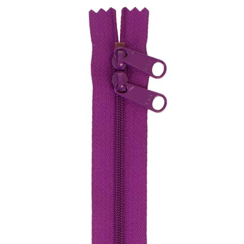 Double Slide Zipper Tahiti Purple By Annie's 30 inches BYA-ZIP30-245