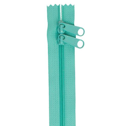 Double Slide Zipper Turquoise By Annie's 30 inches BYA-ZIP30-212