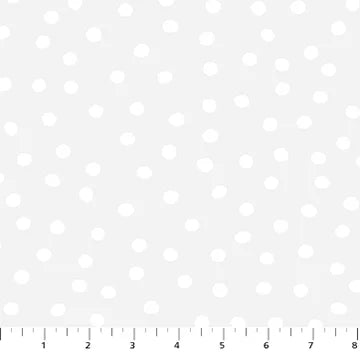 Dovetail Snow Ball White Pigment Ghazal Razavi Figo Northcott Cotton Fabric NC-92030-10