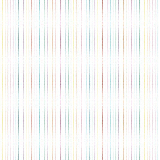 Dovetail Stripes White Multi Ghazal Razavi Figo Northcott Cotton Fabric