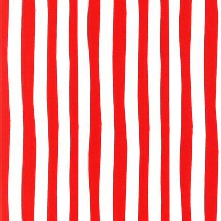Celebrate Seuss! Dr Seuss Stripe Red White Robert Kaufman Cotton Fabric RK-ADE-10792-3