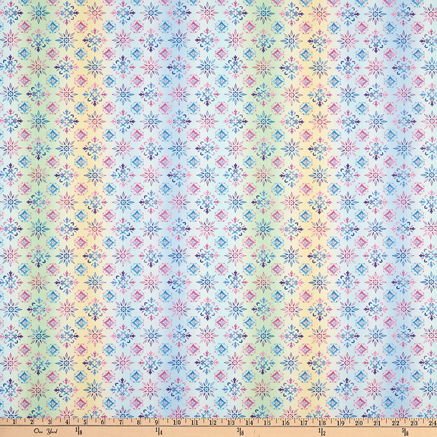 Dragonfly Lagoon Small Rainbow Foulard Henry Glass Cotton Fabric HG-2800-11