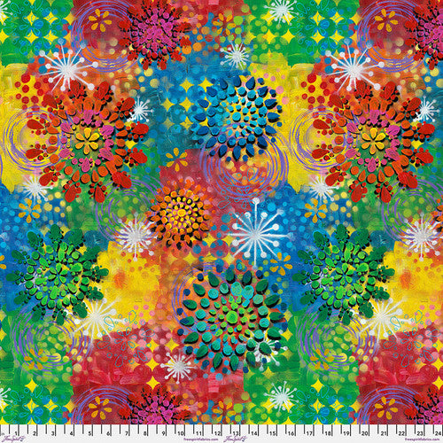 Dragonfly Dance Dazzle Multi Sue Penn Free Spirit Cotton Quilting Fabric FS-PWSP109.MULTI