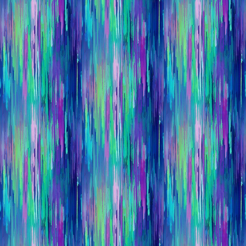 Dragonfly Illusion Stripe Fantasy Multi Timeless Treasures Cotton Fabric TT-Stripe-CD3213-Fantasy