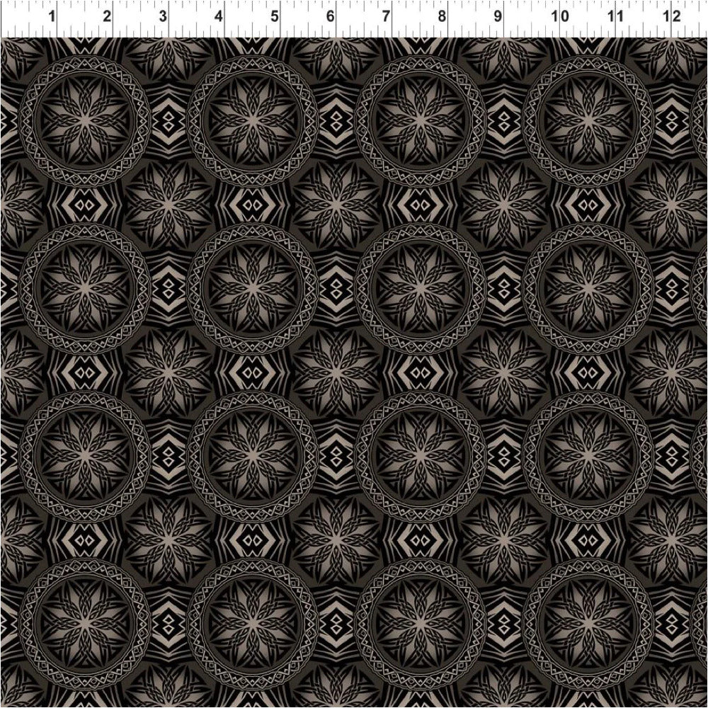 Dragons Emblems Black Jason Yenter In The Beginning Cotton fabric