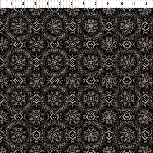 Dragons Emblems Black Jason Yenter In The Beginning Cotton fabric