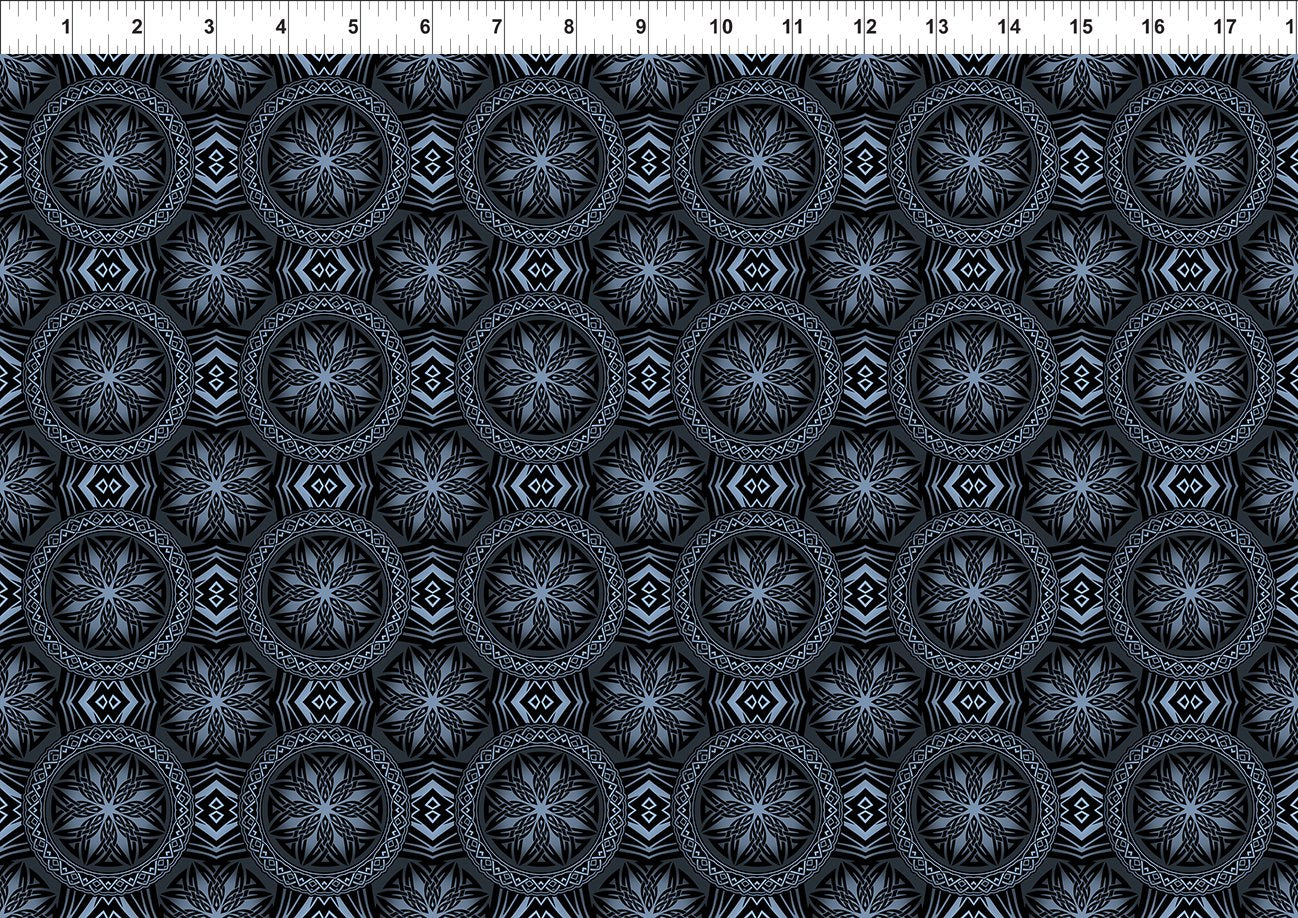 Dragons Emblems Gray Jason Yenter In The Beginning Cotton fabric