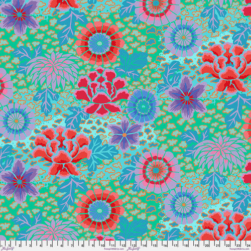 Dream Aqua Blue Classics Kaffe Fassett Collective Free Spirit Fabrics Cotton Fabric FS-PWGP148.AQUAX