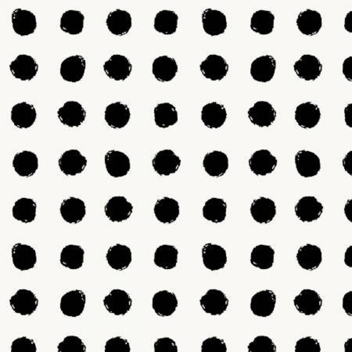 Dressed and Obsessed Large Dots Black and White Anna Tavoletti Studio E Cotton Fabric