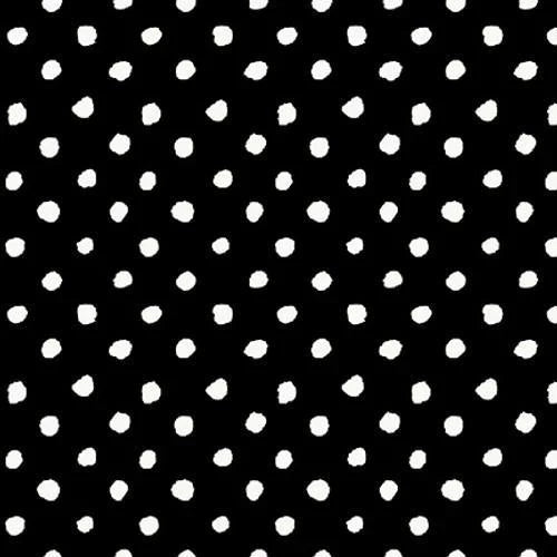 Dressed and Obsessed Small Dots Black and White Anna Tavoletti Studio E Cotton Fabric