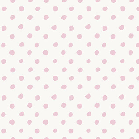 Dressed and Obsessed Small Dots Off White and Pink Anna Tavoletti Studio E Cotton Fabric