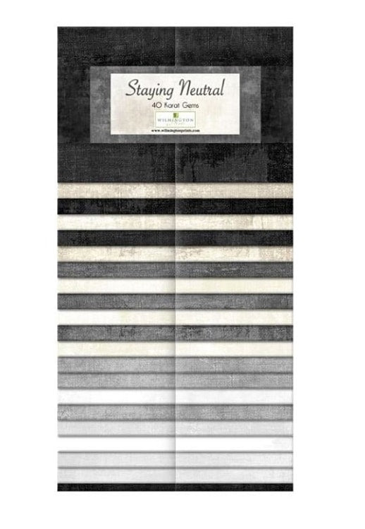 Dry Brush Staying Neutral 2.5" Strips Karat Gems Wilmington Prints Cotton Fabric WP 842-48-842