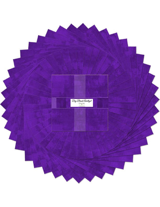 Dry Brush Amethyst Purple 10" Squares Karat Gems Layer Cake 42pcs Wilmington Prints Cotton Fabric WP-512-181-512 | US Fabric Shop