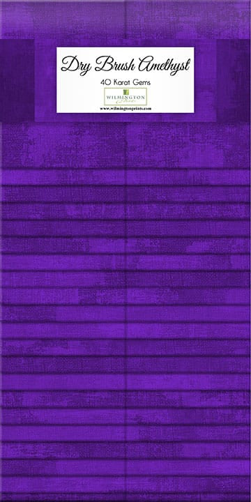 Dry Brush Amethyst Purple 2.5" Strips Roll Karat Gems 40pcs Wilmington Prints Cotton Fabric WP-842-181-842 | US Fabric Shop