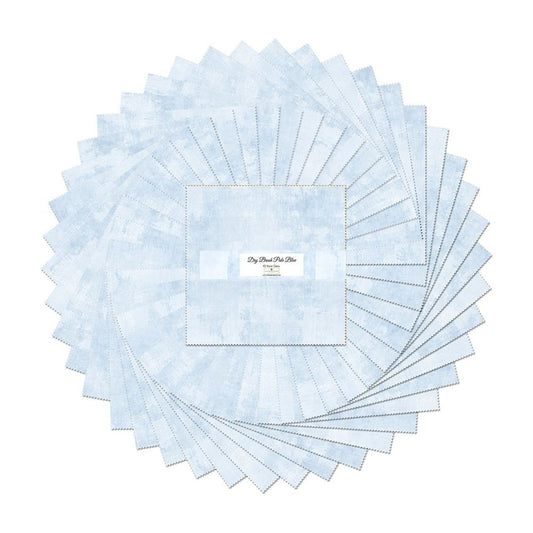 Dry Brush Pale Blue 10" Squares Karat Gems 42pcs Wilmington Prints Cotton Precut Fabric WP-512-141-512