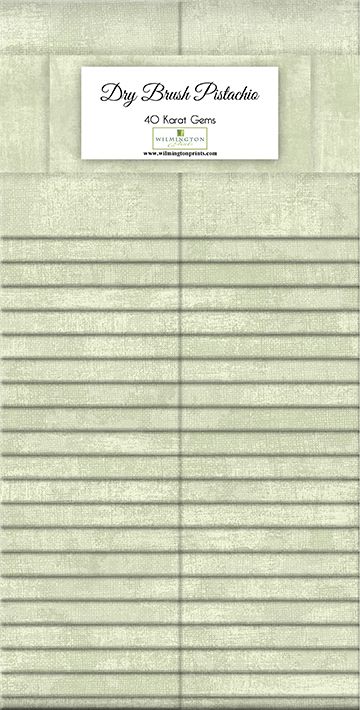 Dry Brush Pistachio Green 2.5" Strips Karat Gems 40pcs Wilmington Prints Cotton Precut Fabric WP-842-143-842