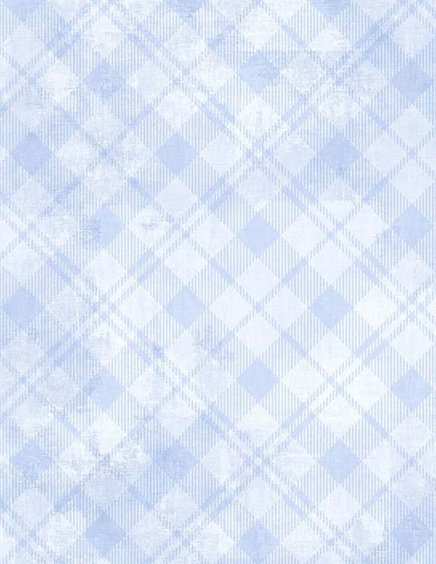Dry Brush Plaid Plaid Pale Blue Essential Basics Danhui Nai Wilmington Prints Cotton Fabric WP-1077-89291-400