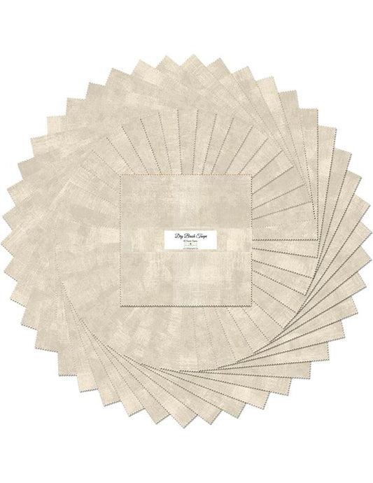 Dry Brush Taupe 10" Squares Karat Gems 42pcs Wilmington Prints Cotton Precut Fabric WP-512-139-512