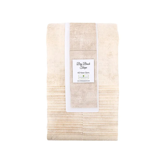 Dry Brush Taupe 2.5" Strips Karat Gems 40pcs Wilmington Prints Cotton Precut Fabric WP-842-139-842