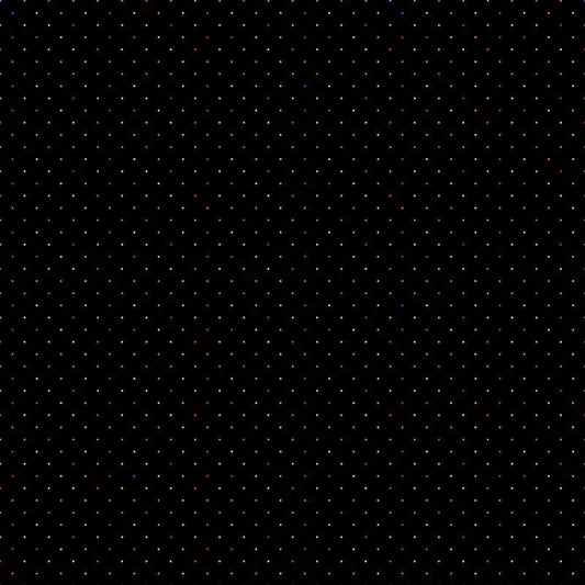 Dusk Ditsy Dots Black Multi Figo Northcott Cotton Fabric NC-92041-99