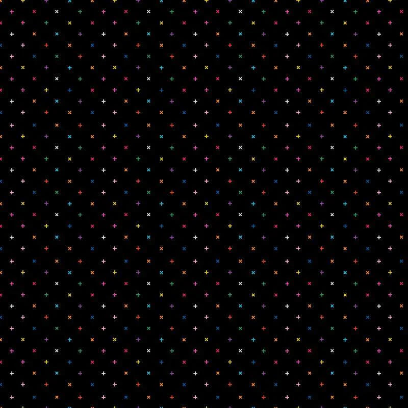 Dusk X Black Multi Figo Northcott Cotton Fabric NC-92044-99