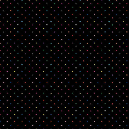 Dusk X Black Multi Figo Northcott Cotton Fabric NC-92044-99