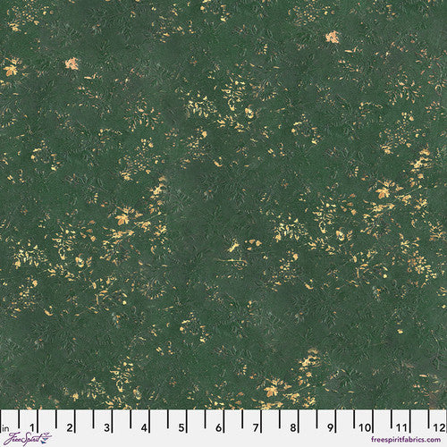 Eclectic Elements Green Palette Vintage Green Tim Holtz Free Spirit Cotton Fabric FS-PWTH269.GREEN