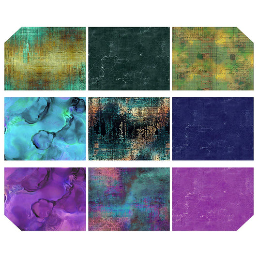 Eclectic Elements Multi Palette Mini Design Roll Towers 2.5" Strips 21 pcs Tim Holtz Free Spirit Cotton Fabric FS-FB3DRTH.MULT