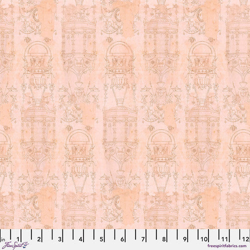 Eclectic Elements Pink Palette Toile Pink Tim Holtz Free Spirit Cotton Fabric FS-PWTH218.PINK