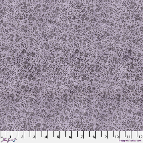 Eclectic Elements Purple Palette Tiny Print Purple Tim Holtz Free Spirit Cotton Fabric FS-PWTH308.PURPLE