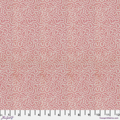 Eclectic Elements Red Palette Tiny Print Red Tim Holtz Free Spirit Cotton Fabric FS-PWTH228.RED