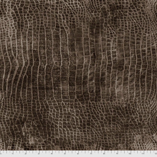 Eclectic Elements Worn Croc Hickory Tim Holtz Free Spirit Cotton Fabric FS-PWTH020.HICKORY