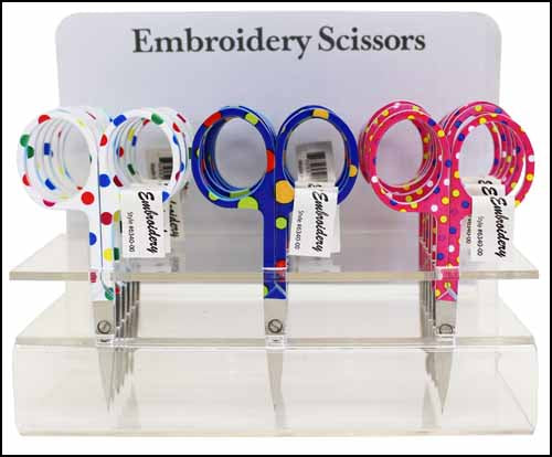 Embroidery Scissors 3.5" with Polka Dots ALY-6340-00