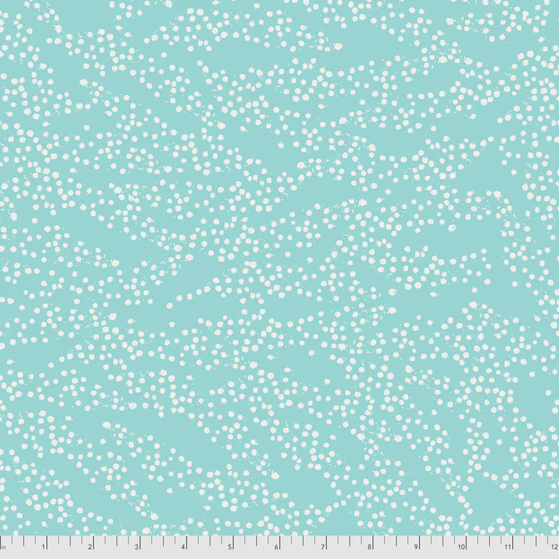 Enchanted Dots Allover Texture Sky Blue Valori Wells Free Spirit Fabrics Cotton Fabric