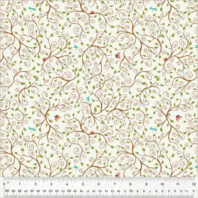 Enchanted Woods Branches Ivory Terri Degenkolb Windham Fabrics Cotton Fabric WF-54522-4