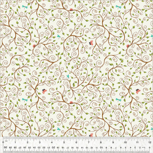 Enchanted Woods Branches Ivory Terri Degenkolb Windham Fabrics Cotton Fabric WF-54522-4